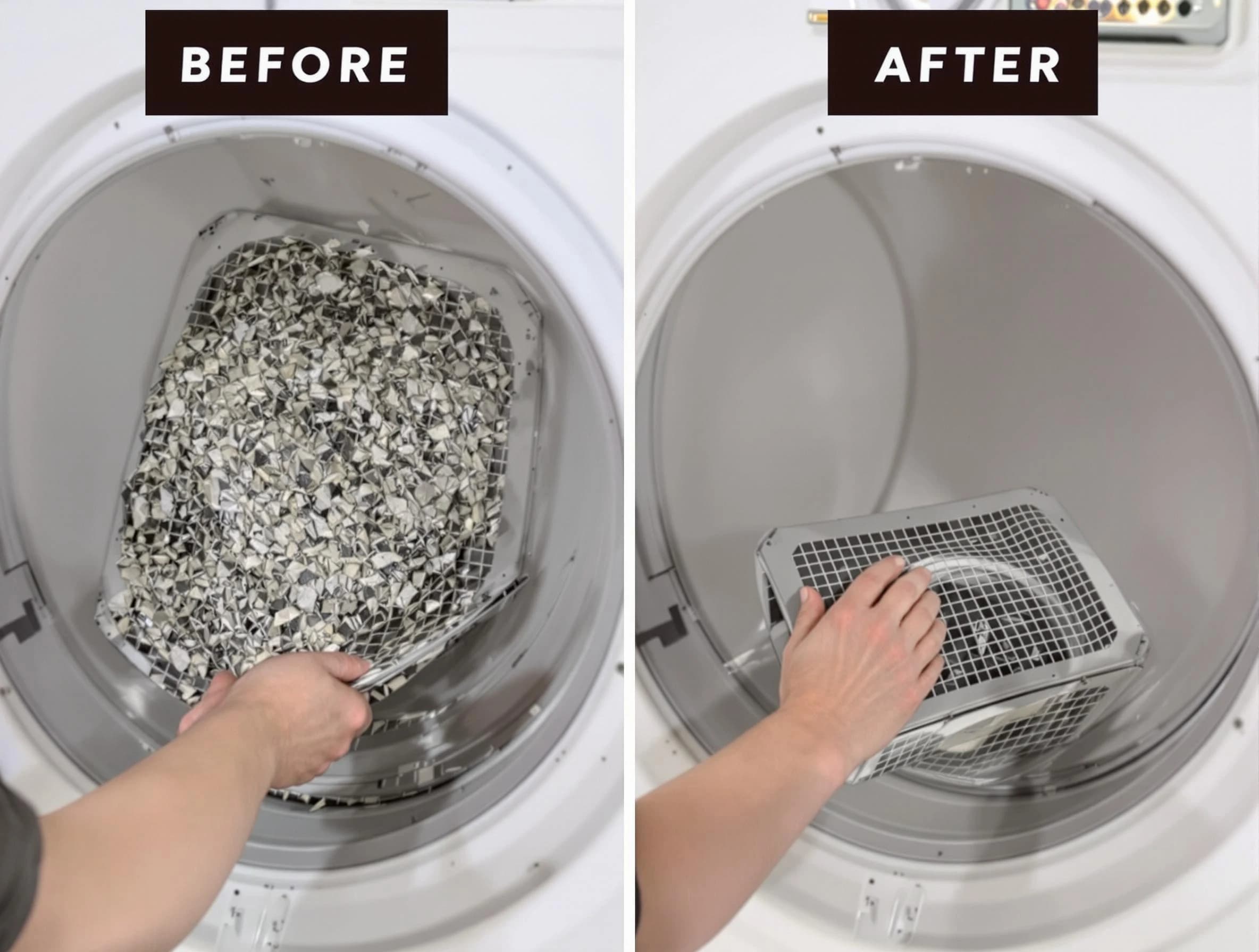 Professional lint trap cleaning by Melrose Dryer Vent Cleaning in Melrose