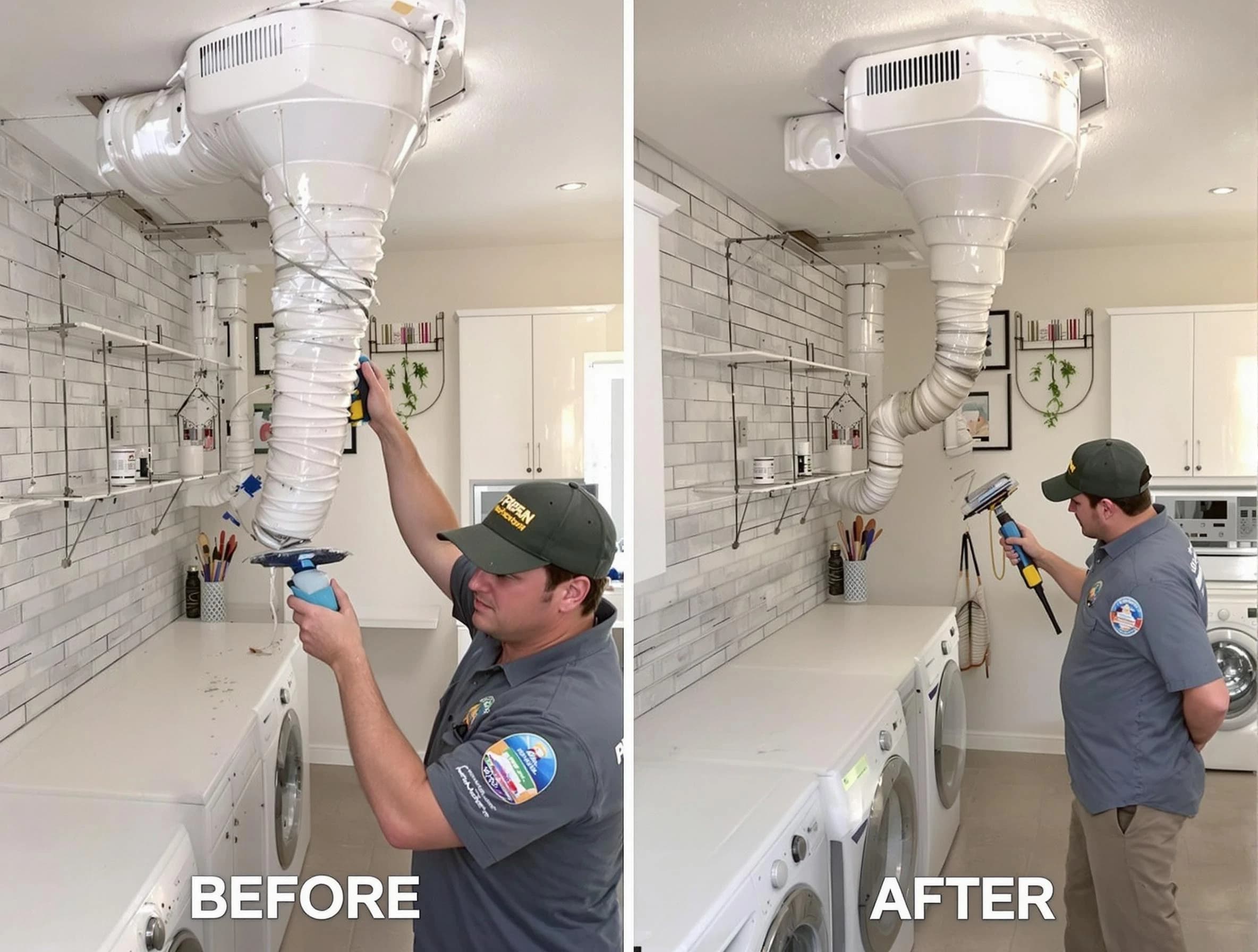 Professional dryer exhaust vent cleaning by Melrose Dryer Vent Cleaning in Melrose