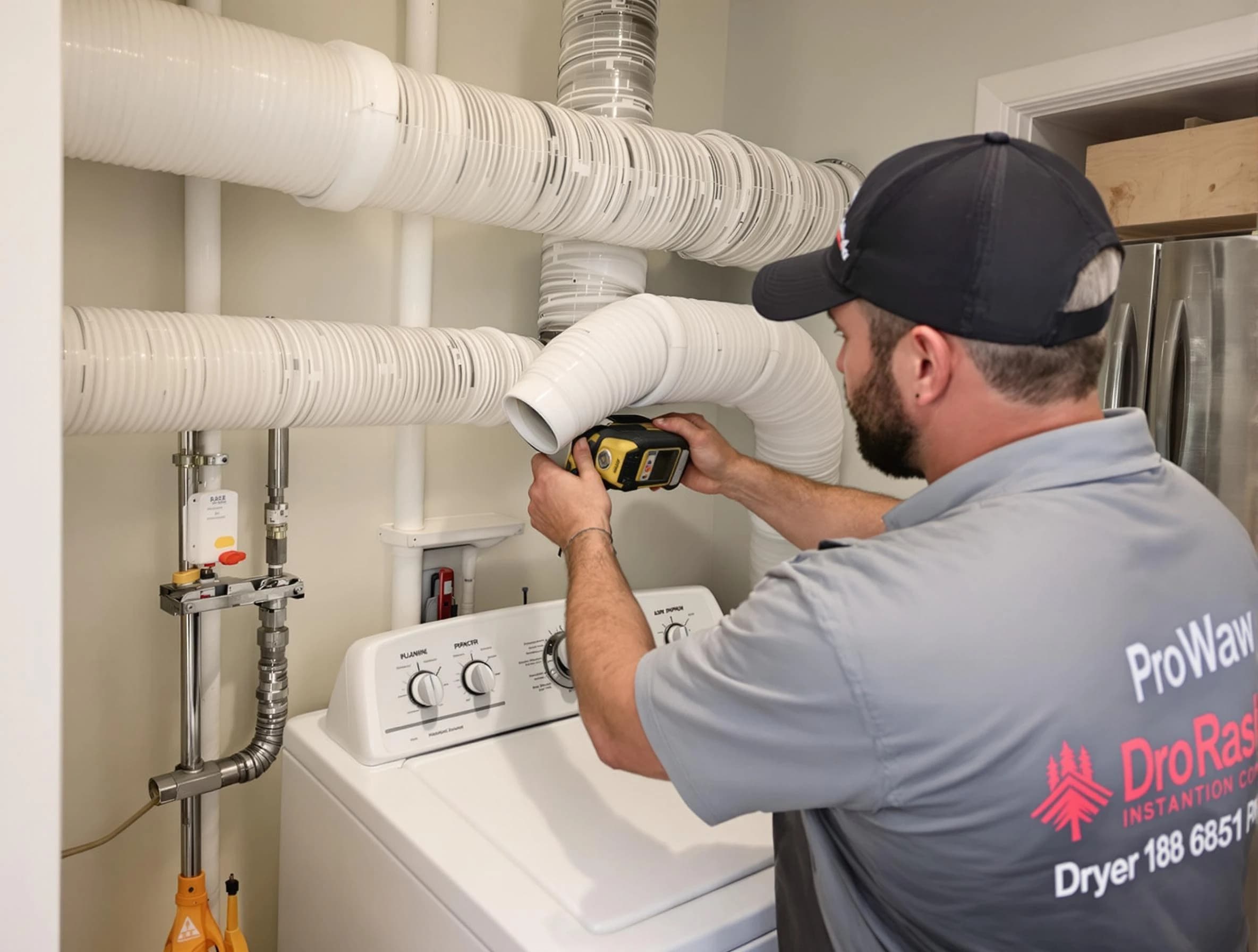 Professional dryer vent hose installation by Melrose Dryer Vent Cleaning in Melrose