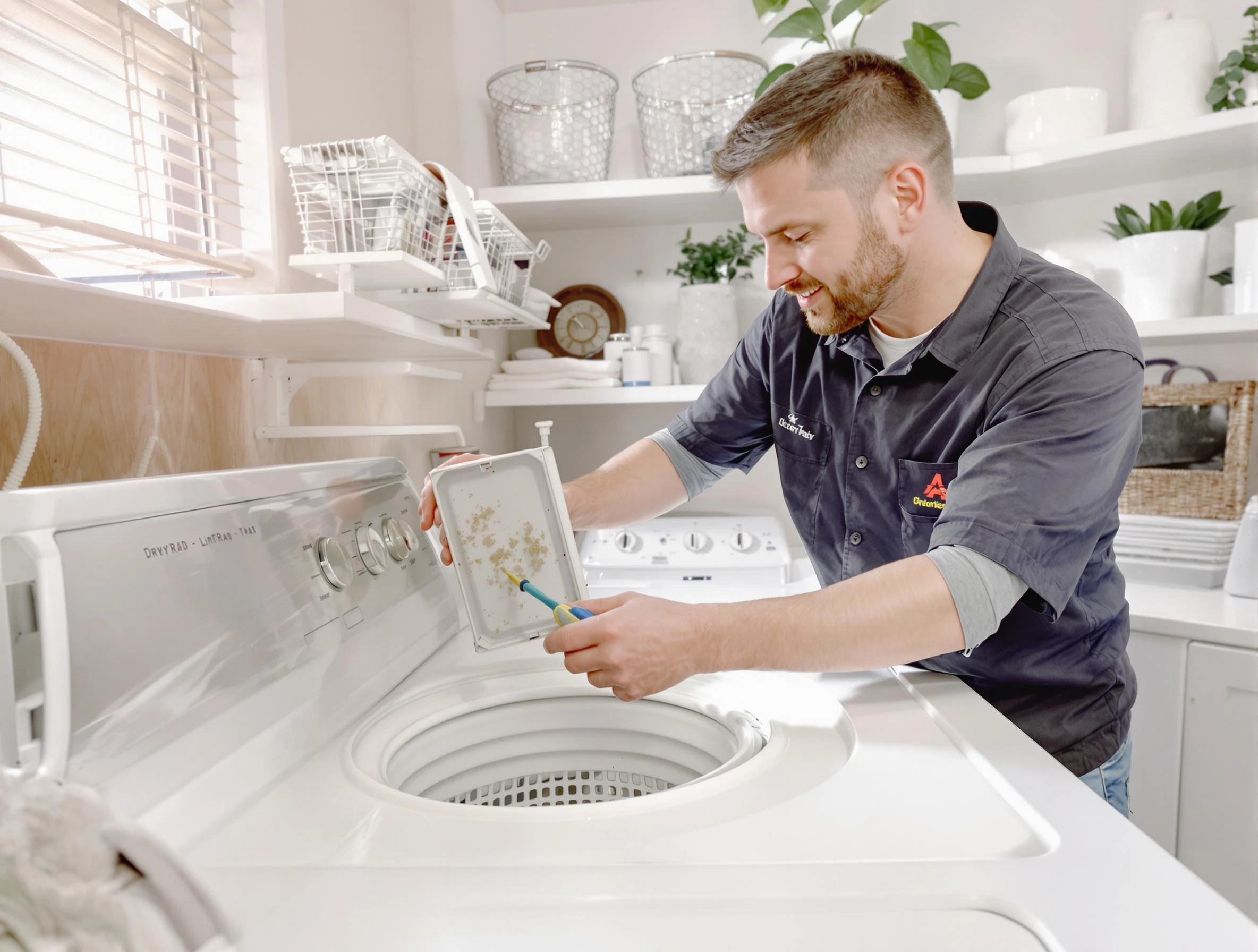 Cleaning Dryer Lint Trap in Malden, MA